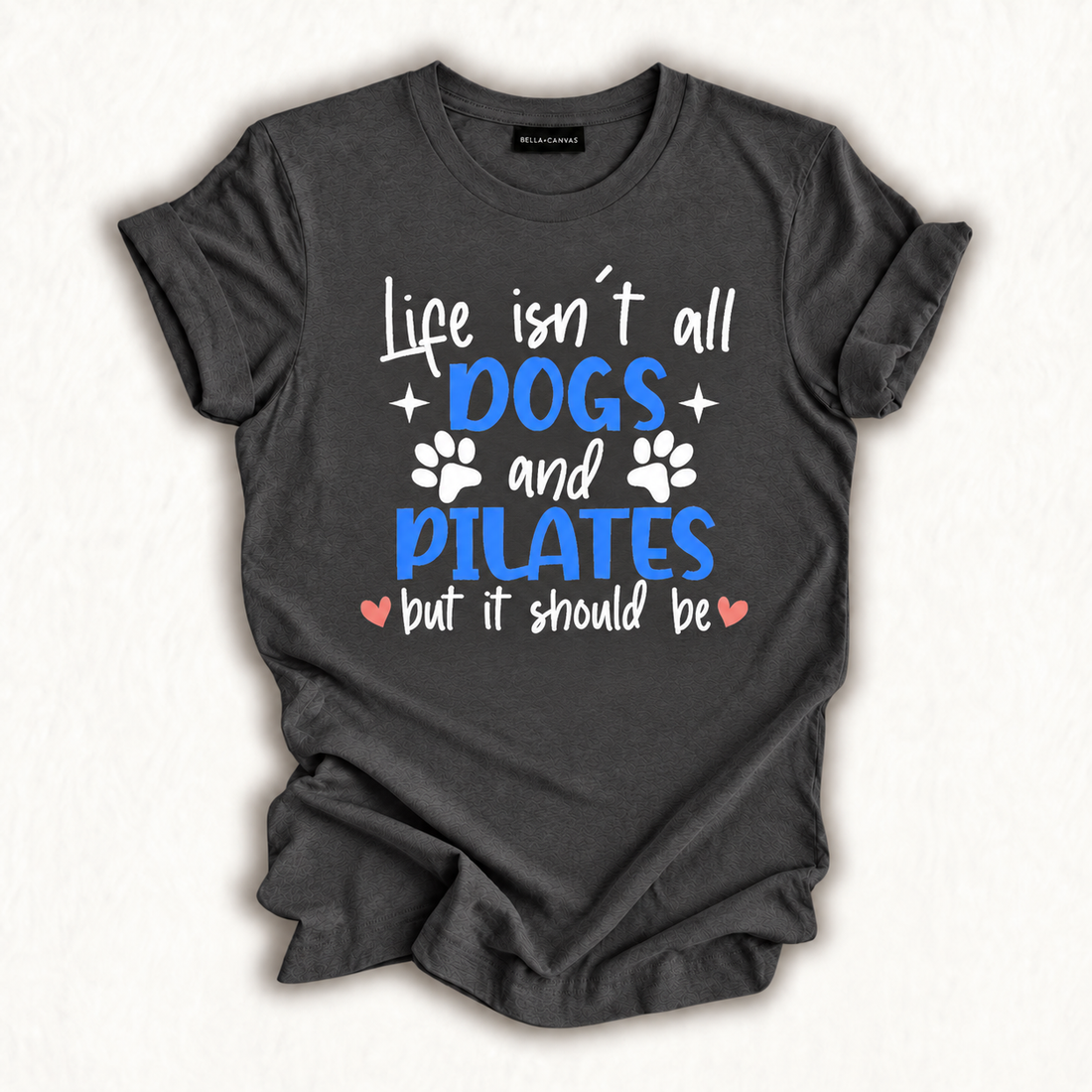 Life Isn't All Dogs and Pilates, Funny Pilates Lovers T-Shirt