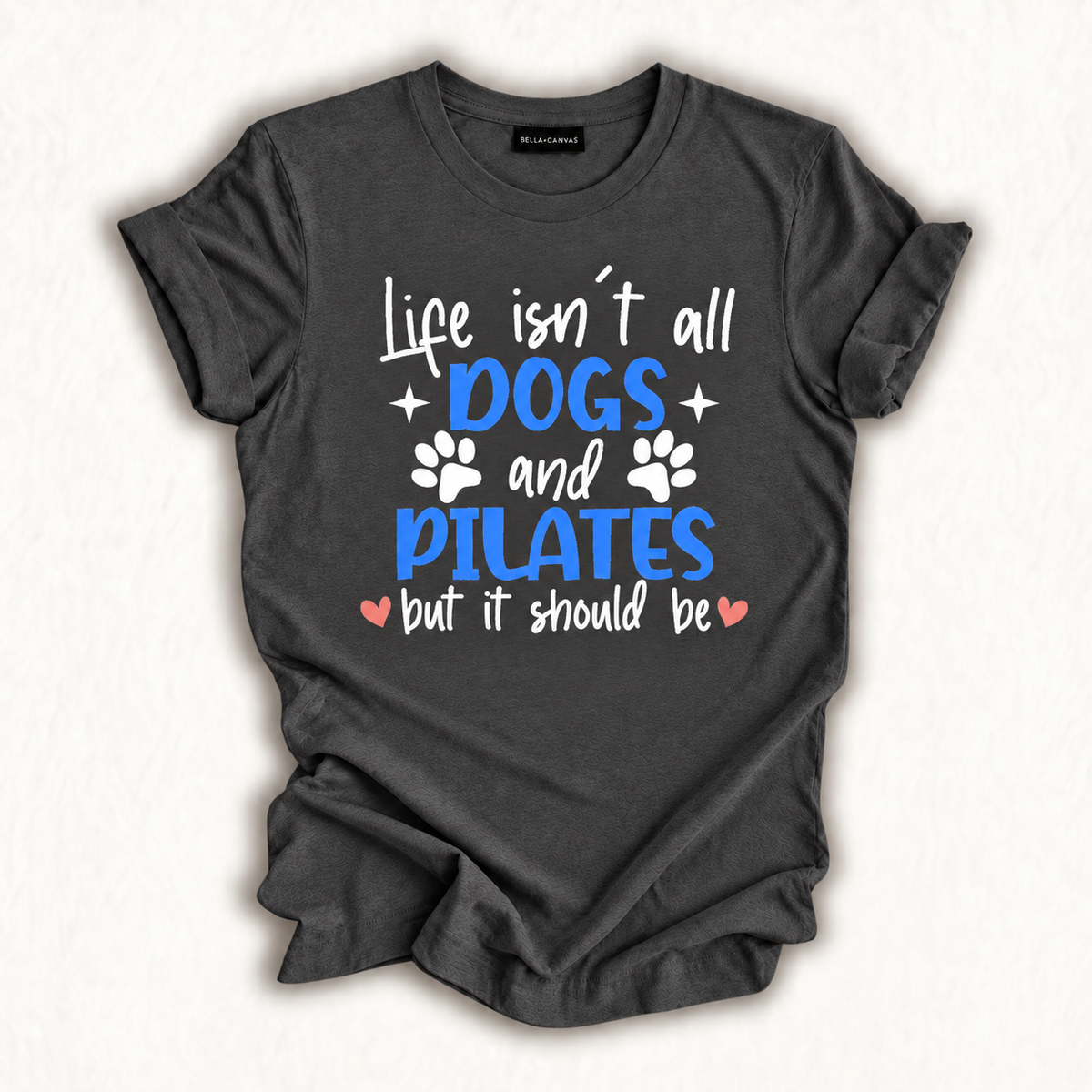 Life Isn't All Dogs and Pilates, Funny Pilates Lovers T-Shirt