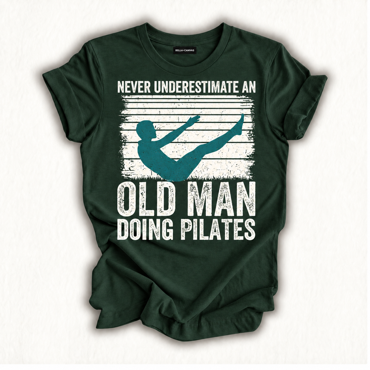 Never Underestimate an Old man Doing Pilates T-Shirt
